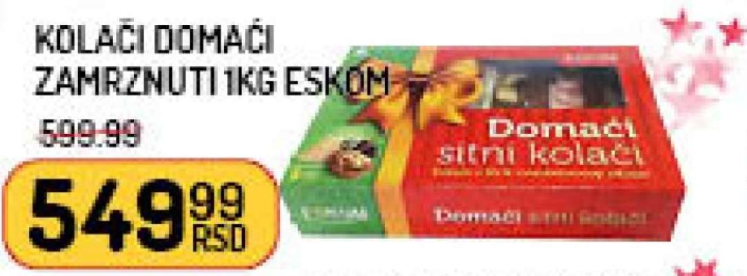 Kolači domaći zamrznuti 1kg Ekom