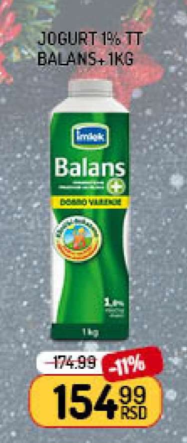 JOGURT 1% TT BALANS+ 1kg