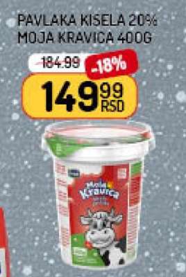 Pavlaka Kisela 20% Moja Kravica 400g