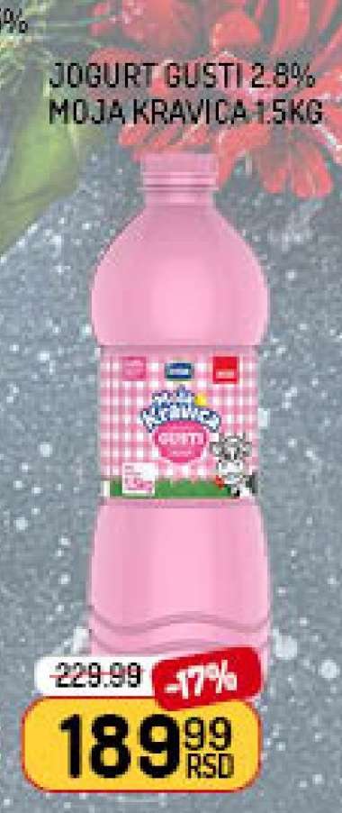 JOGURT GUSTI 2.8% MOJA KRAVICA 1,5kg