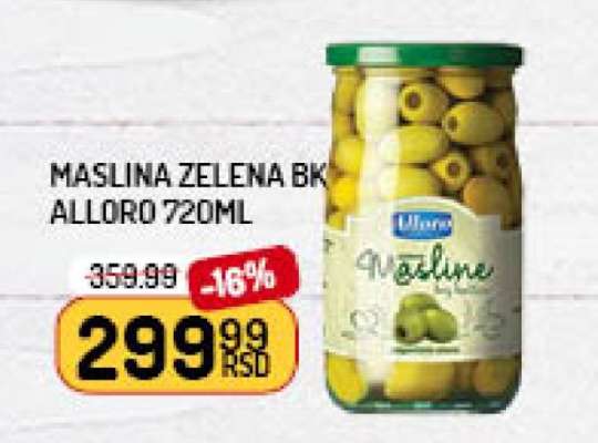 MASLINA ZELENA BK ALLORO 720ml