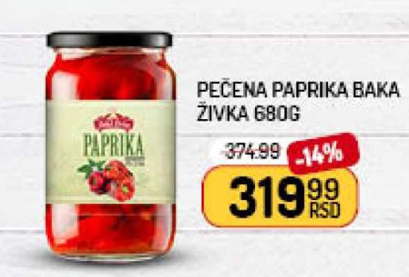Pečena paprika Baka Živka 680g