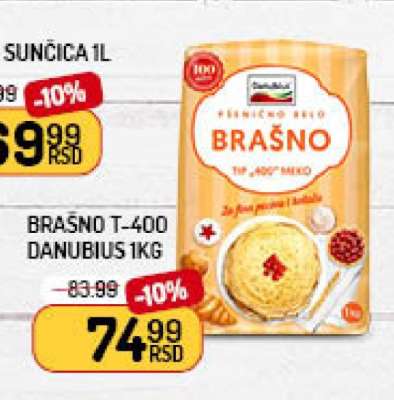 Brašno T-400 Danubius 1kg