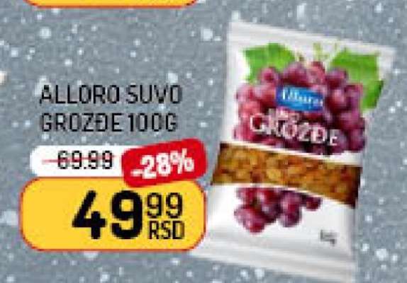 ALLORO SUVO GROŽĐE 100g
