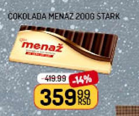 ČOKOLADA MENAŽ 200g ŠTARK