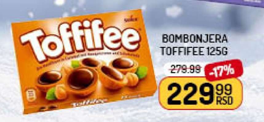 Bombonjera Toffifee 125g