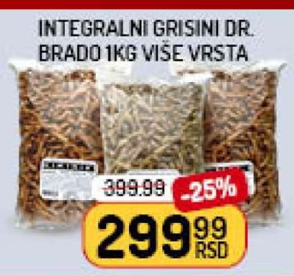 Integralni Grisini Dr. Brado 1kg