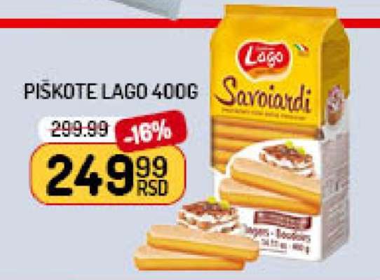 PIŠKOTE LAGO 400G