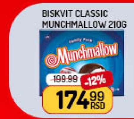 Biskvit Classic Munchmallow 210g