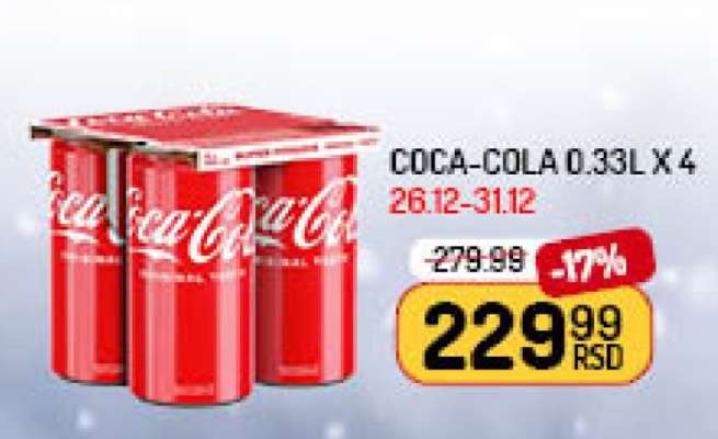 Coca-Cola 0,33l x 4
