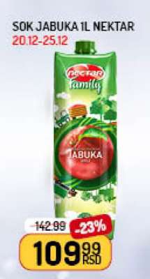 Sok Jabuka 1L Nektar