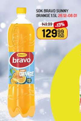 Sok Bravo Sunny Orange 1.5L