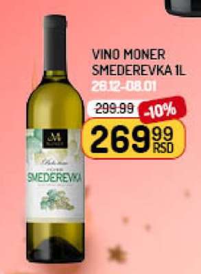 Vino Moner Smederevka 1L