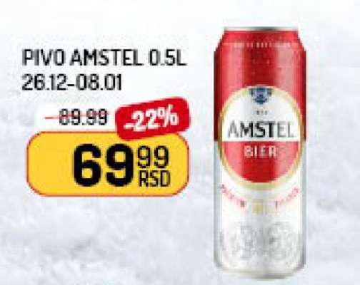 Pivo Amstel 0.5l
