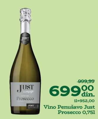 Vino Penušavo Just Prosecco 0,75l