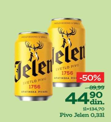 Pivo Jelen 0.331