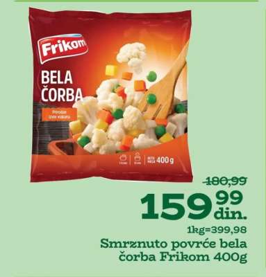 Smrznuto povrće bela čorba Frikom 400g