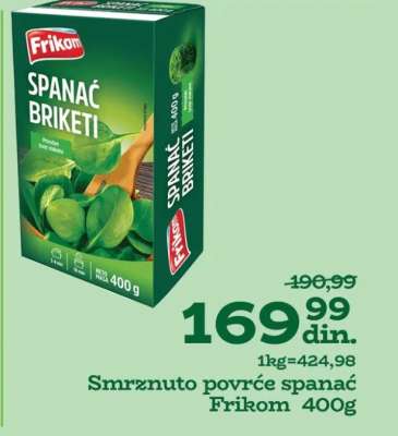 Frikom Spanać Briketi