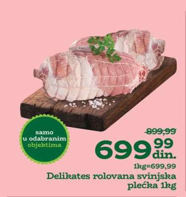 Delikates rolovana svinjska plećka 1kg