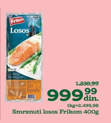 Smrznuti losos Frikom 400g