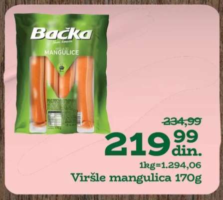 Viršle mangulica 170g