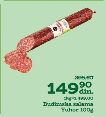 Budimska salama Yuhor 100g
