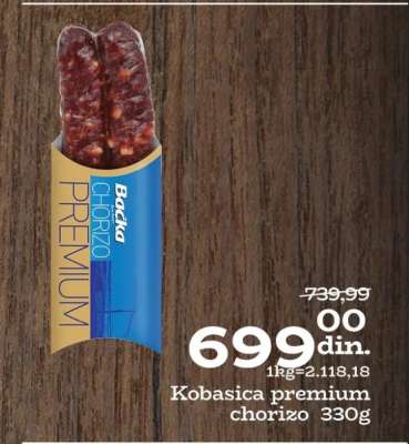 Kobasica premium chorizo 330g