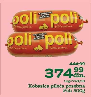 Kobasica pileća posebna Poli 500g