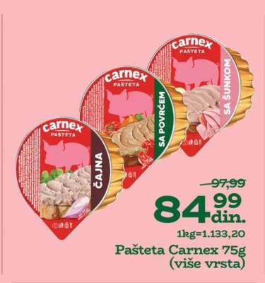 Pašteta Carnex 75g
