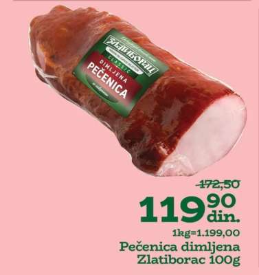 Pečenica dimljena Zlatiborac 100g