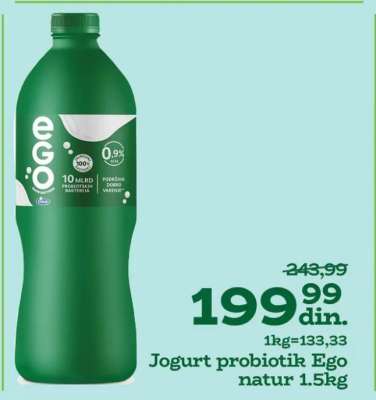 Jogurt probiotik Ego natur 1,5kg