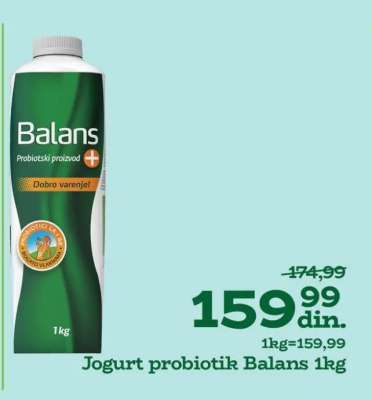Jogurt probiotik Balans 1kg