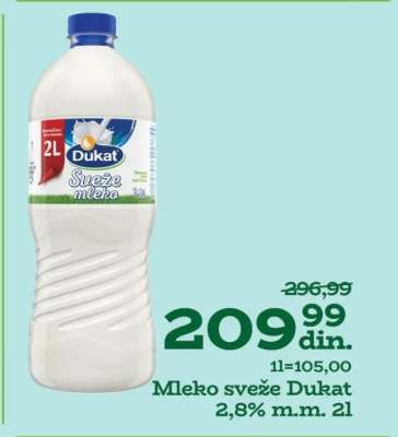 Mleko sveže Dukat