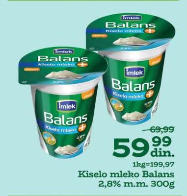 Kiselo mleko Balans