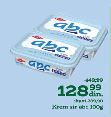 Krem sir ABC 100g