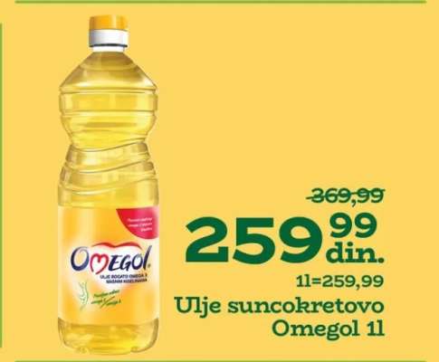 Ulje suncokretovo Omegol 1l