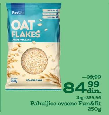Pahuljice ovsene Fun&Fit 250g