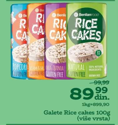 Galete Rice Cakes 100g