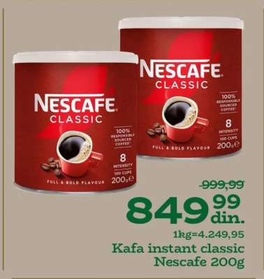 Kafa instant Classic Nescafe 200g