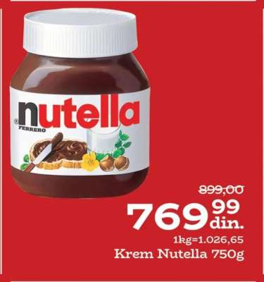 Krem Nutella, 750g