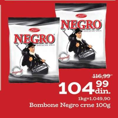 Bombone Negro crne 100g