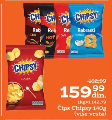 Čips Chipsy 140g