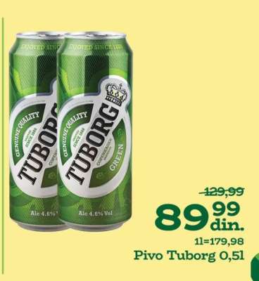 PIVO TUBORG 0,5l