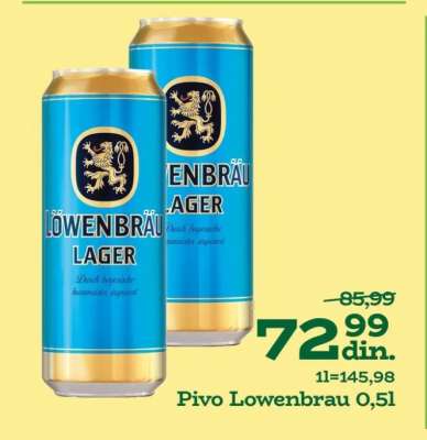 Pivo Lowenbrau 0,5l
