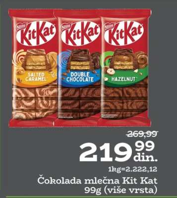 Čokolada mlečna Kit Kat
