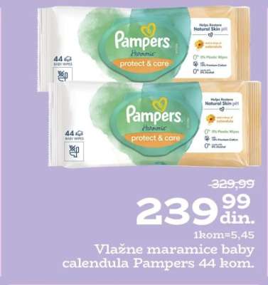 Vlažne maramice baby calendula Pampers 44 kom.