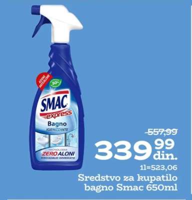 Sredstvo za kupatilo bagno Smac 650ml