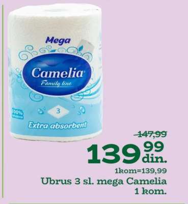 Ubrus 3 sl. mega Camelia