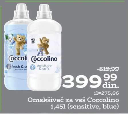 Omekšivač za veš Coccolino