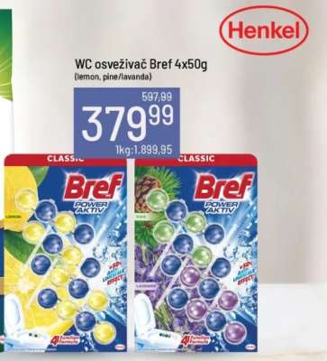 WC osveživač Bref 4x50g